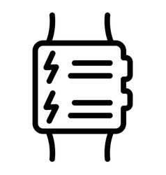 Smartwatch Icon Outline Run Program