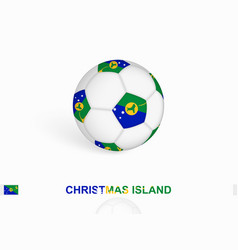 Soccer Ball With The Christmas Island Flag