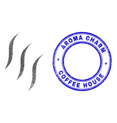 Textured Aroma Charm Coffee House Watermark