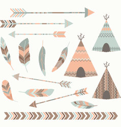 Tribal Tee Pee Tents Set