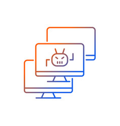 Botnet Gradient Linear Icon