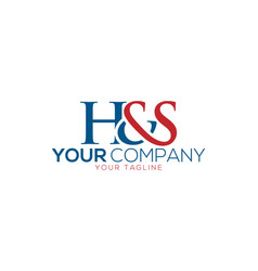 H And S Creative Letter Logo Icon Design