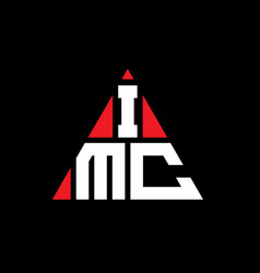 Imc Triangle Letter Logo Design With Triangle