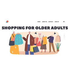 Shopping For Older Adults Landing Page Template