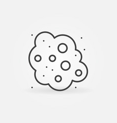 Dust Cloud In Air Concept Icon In Outline