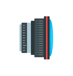 Fish Eye Lens Icon Flat Style