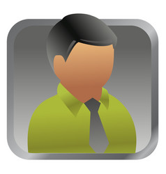 Green Businessman Square Avatar