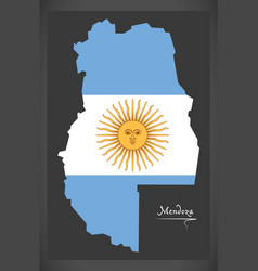 Mendoza Map Of Argentina With Argentinian