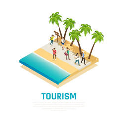 Travel People Isometric Composition