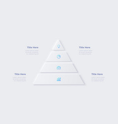 Neumorphic Infographic Pyramid Business Data