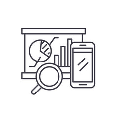 Balanced Scorecard Line Icon Concept