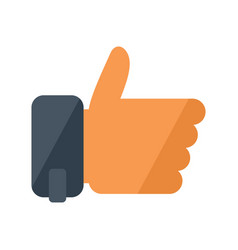 Thumb Up Trust Icon Flat Rate Star