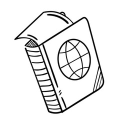 Passport Doodle Icon