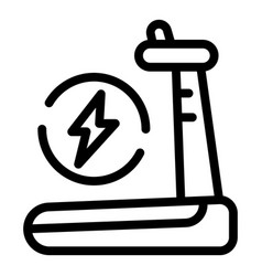 Treadmill Icon Outline Run Program