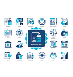 Accounting Solid Icon Set