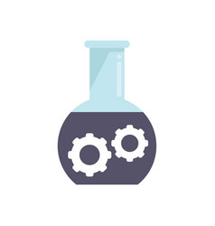 Flask Gear Control Icon Flat Business