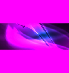 Neon Light Glowing Waves And Lines Background Set