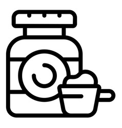 Protein Jar Icon Outline Run Program