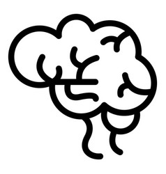 Body Brain Icon Outline Style