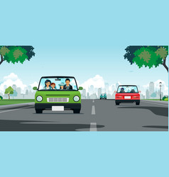 Driving royalty free vector image vectorstock