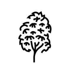 Kauri Tree Jungle Amazon Line Icon