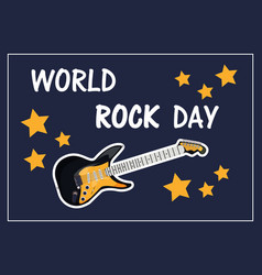 World Rock Day Banner