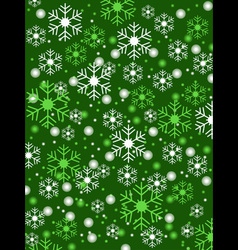 Snowflake Green Background