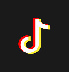 Yellow And Red Melody Icon