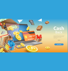 3d Conceptual Of Cash Back