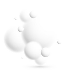 Light And Soft 3d Defocused Spheres Abstract