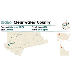 Map Clearwater County In Idaho