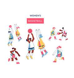 Women Playing Basketball Collection