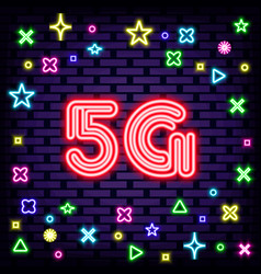 5g Mobile Internet Neon Sign Neon Script