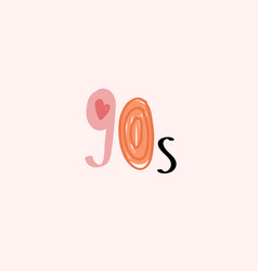 90s Typeface Doodle Font Hand Drawn