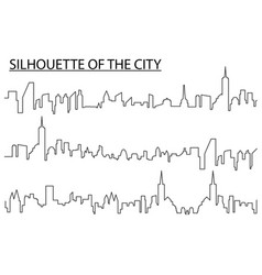 Abstract City Silhouette For Background City