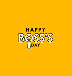 Happy Bosss Day Design For Banner Print