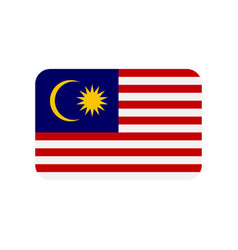 Malaysia Flag Icon On White Background