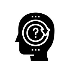 Pondering Question Glyph Icon