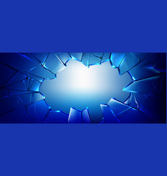 Realistic Bright Broken Glass Background Design