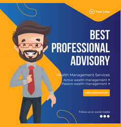 Best Professional Advisory Banner Design