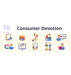 Consumer Devotion Set Creative Icons Credit