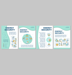 Energy Security Brochure Template