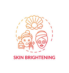 Skin Brightening Concept Icon