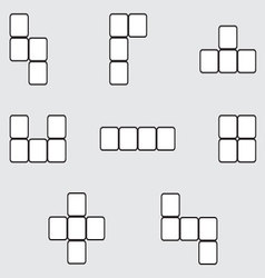 Tetris Element Set Linear Design