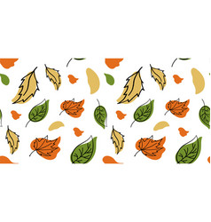 Autumn Leaves Pattern For Fabric