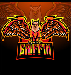 Griffin Bird Esport Logo Mascot Design