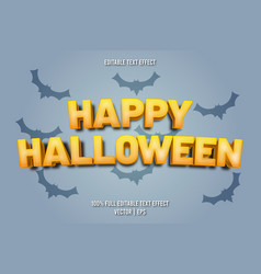 Happy Halloween Editable Text Effect Cartoon Style