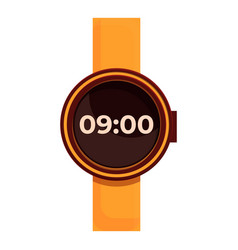 Kids Round Smartwatch Icon Cartoon Style