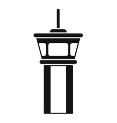 Airport Tower Icon Simple Airplane Flight