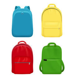 Backpack Realistic School Bag Personal Leather